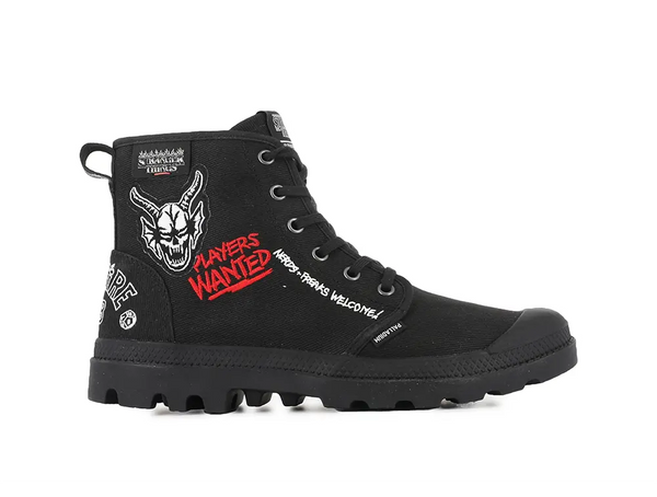 Zapatilla Palladium Pampa Hellfire (Stranger Things) Unisex Negro Palladium