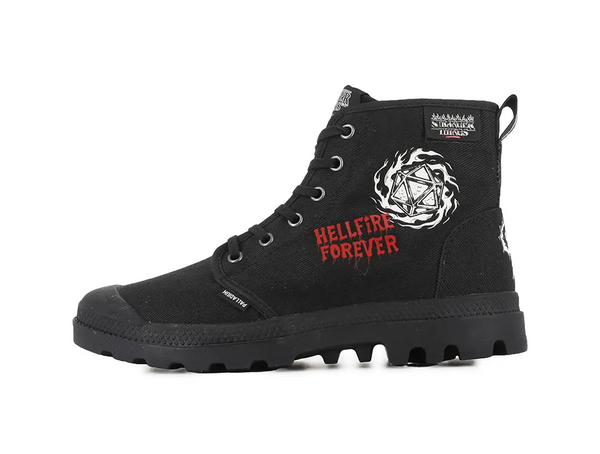 Zapatilla Palladium Pampa Hellfire (Stranger Things) Unisex Negro Palladium