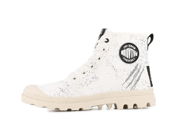 Zapatilla Palladium Pampa Stranger Things (Demodog) Unisex Blanco Palladium