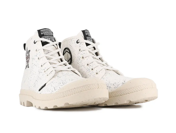 Zapatilla Palladium Pampa Stranger Things (Demodog) Unisex Blanco Palladium