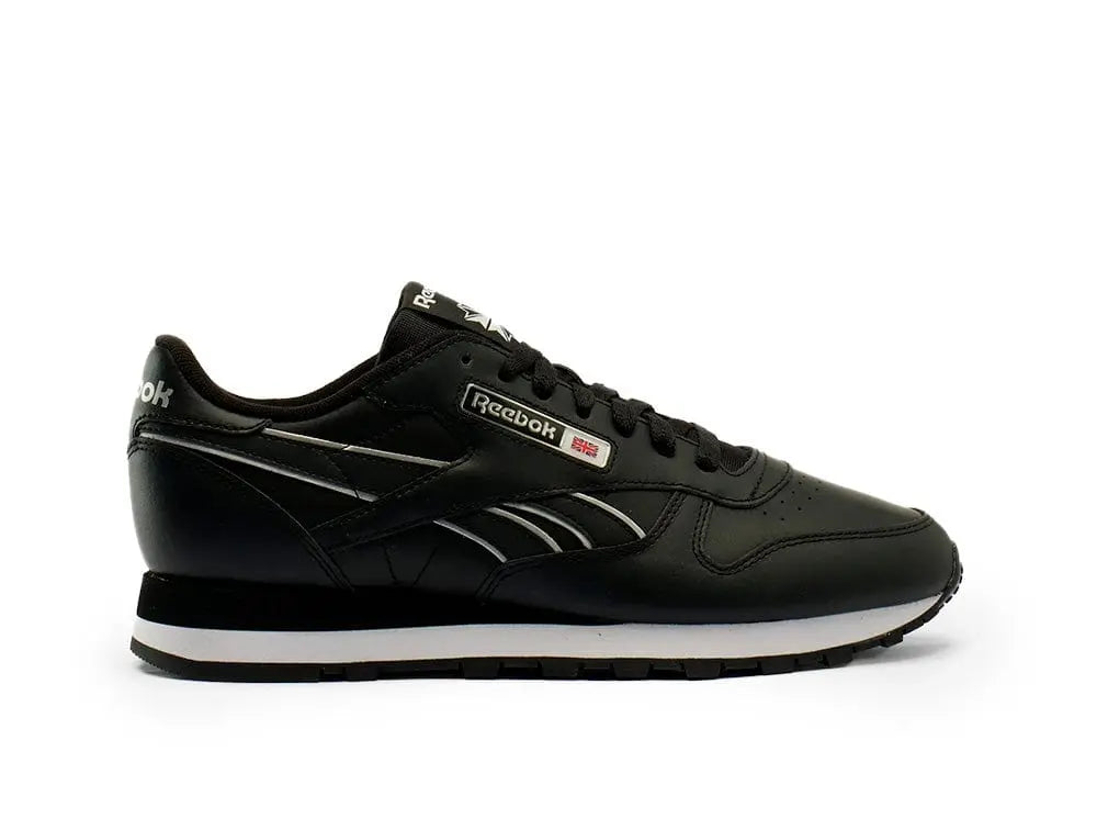 Zapatilla Reebok Cl Leather Hombre Negro - Blockstore.cl