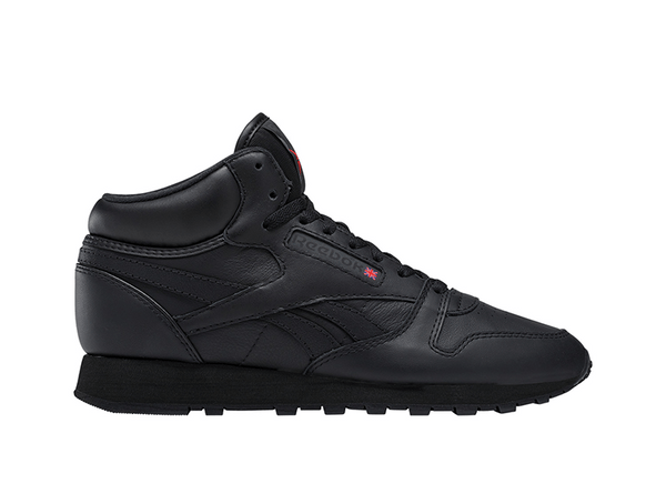 Zapatilla Reebok Classic Leather Mid Hombre Mono Negro