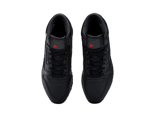 Zapatilla Reebok Classic Leather Mid Hombre Mono Negro