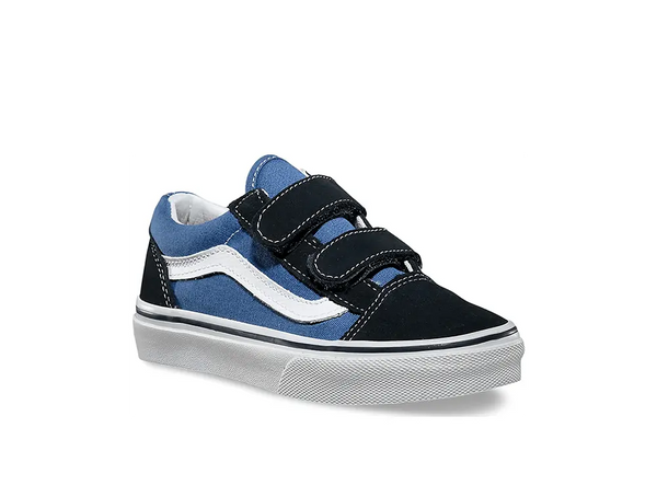 Zapatilla Vans Old Skool Velcro Junior Azul