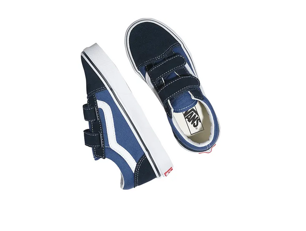 Zapatilla Vans Old Skool Velcro Junior Azul