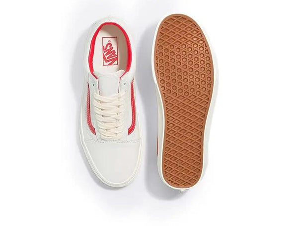 Zapatilla Vans Old Skool Vintage Leather Hombre Blanco
