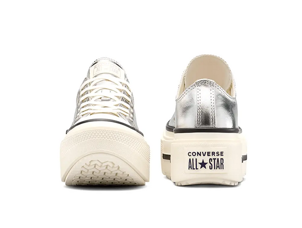 Zapatillas Converse Chuck Taylor Lift Double Stack Mujer Plata