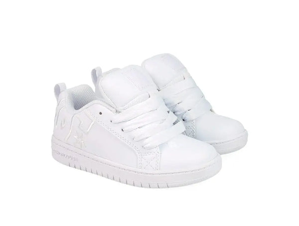 Zapatillas Dc Court Graffik Junior Blanco