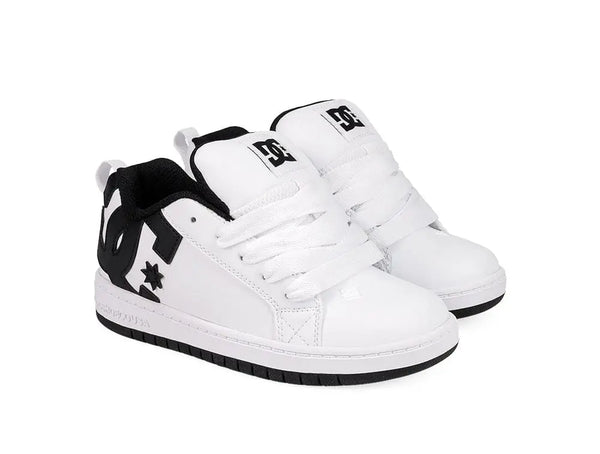 Zapatillas Dc Court Graffik Junior Blanco