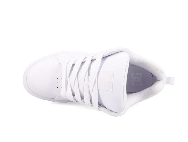 Zapatillas Dc Court Graffik Plataforma Mujer Blanco