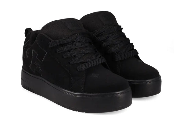 Zapatillas Dc Court Graffik Plataforma Mujer Mono Negro