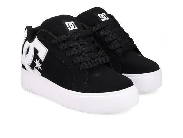 Zapatillas Dc Court Graffik Plataforma Mujer Negro