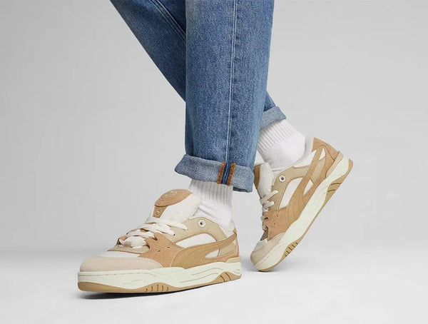 Zapatillas Puma 180 Unisex Beige - Blanco