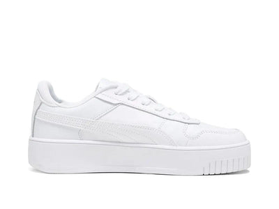 Zapatillas Puma Carina Street Cadete Mono Blanco