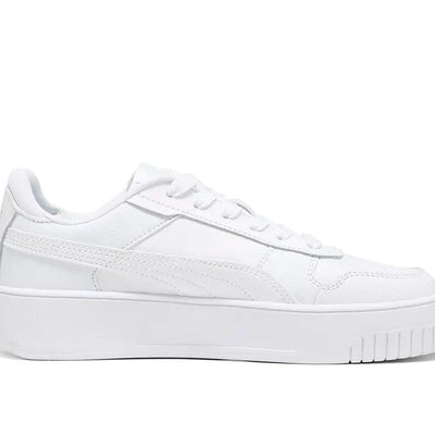 Zapatillas Puma Carina Street Cadete Mono Blanco