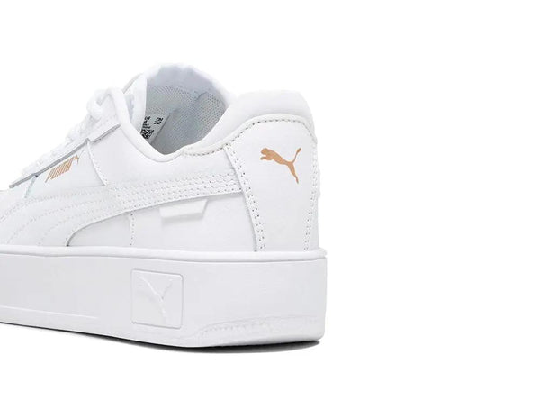 Zapatillas Puma Carina Street Cadete Mono Blanco