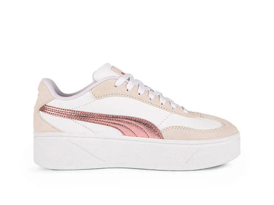 Zapatillas Puma Club II Era Platform Metallic Mujer Blanco
