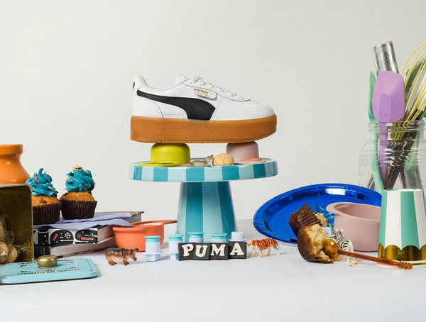 Zapatillas Puma Palermo Elevata Lth Mujer Blanco