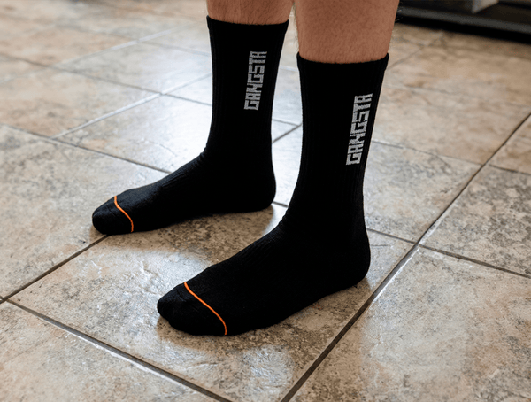 Calcetin Gangsta Mid Brand Unisex Negro