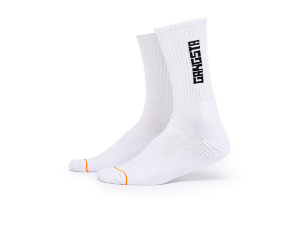 Calcetin Gangsta Mid Brand Unisex Blanco