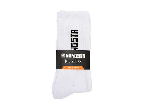 Calcetin Gangsta Mid Brand Unisex Blanco