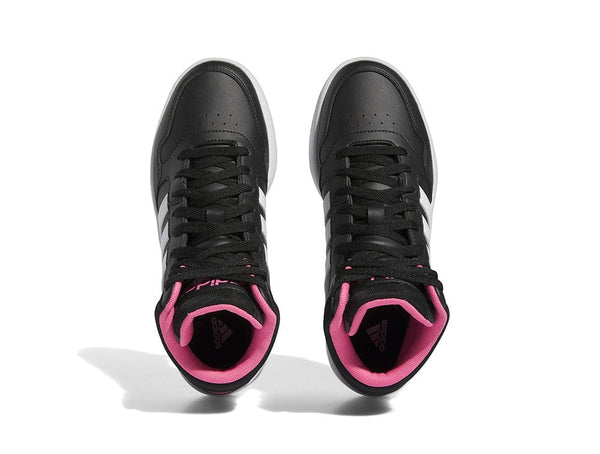 Zapatilla Adidas Hoops 3.0 Mid W Cuero Mujer Negro