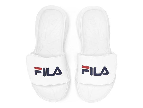 Sandalia Fila Zen Slide Layered Mujer Blanco