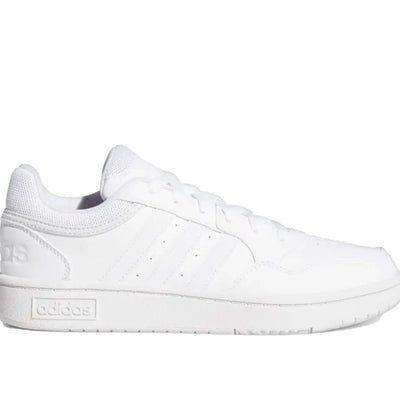 Zapatilla Adidas Hoops 3.0 Cuero Mujer Blanco