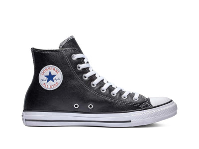 Zapatilla Converse Chuck Taylor HI Cuero Hombre Negro