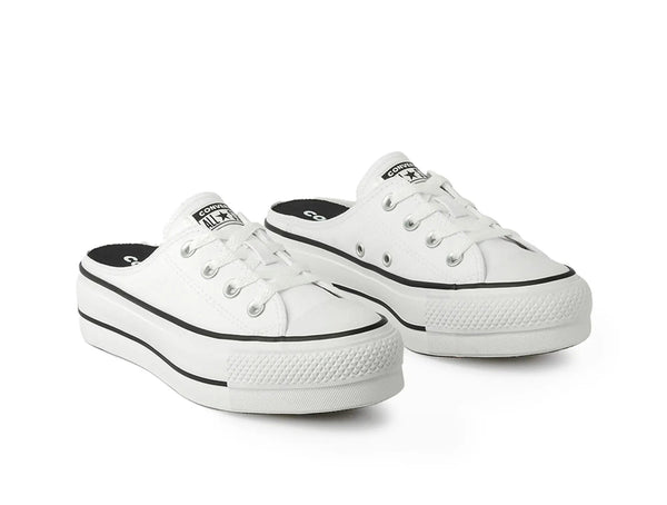 Zapatilla Converse Chuck Taylor Plataforma Mule Mujer Blanco