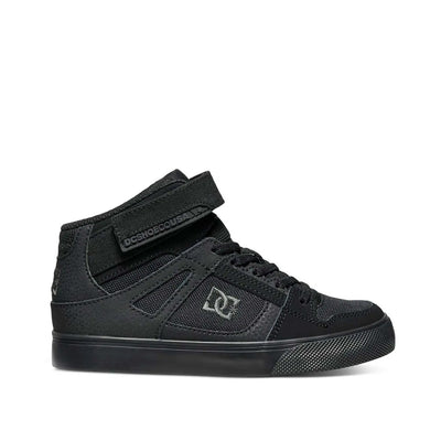 Zapatilla Dc Pure High-Top Cadete Negro