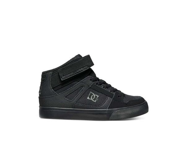 Zapatilla Dc Pure High-Top Cadete Negro