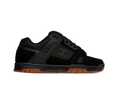 Zapatilla Dc Stag Hombre Negro - Suela Negro Gum