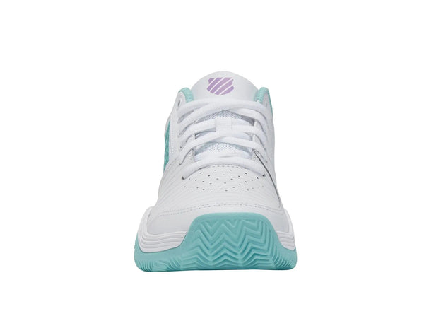 Zapatilla Kswiss Court Express Hb Mujer Blanco Celeste