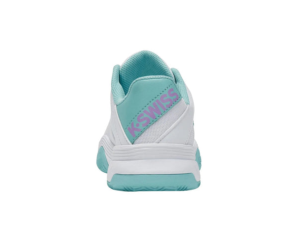 Zapatilla Kswiss Court Express Hb Mujer Blanco Celeste
