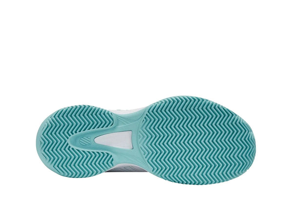 Zapatilla Kswiss Court Express Hb Mujer Blanco Celeste