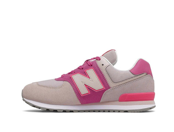 Zapatilla New Balance 574 Cadete Rosado