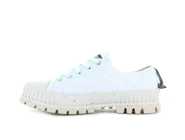 Zapatilla Palladium Pallashock Lo Org Star Unisex Blanco