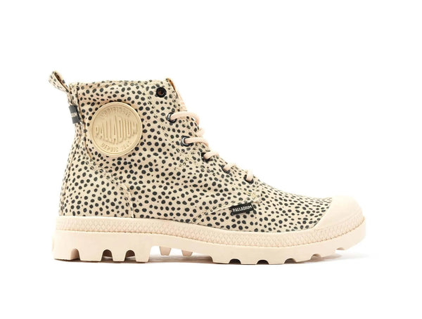 Zapatilla Palladium Pampa Hi Safari Mujer Beige