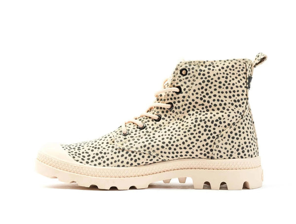 Zapatilla Palladium Pampa Hi Safari Mujer Beige