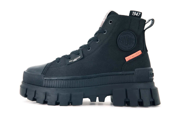 Zapatilla Palladium Revolt Hi Tx Mujer Mono Negro