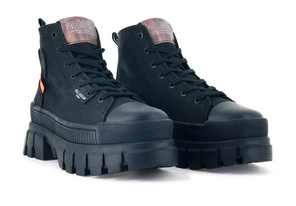 Zapatilla Palladium Revolt Hi Tx Mujer Mono Negro
