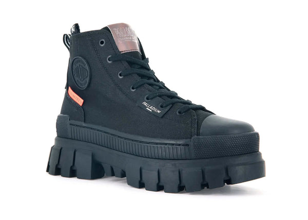 Zapatilla Palladium Revolt Hi Tx Mujer Mono Negro