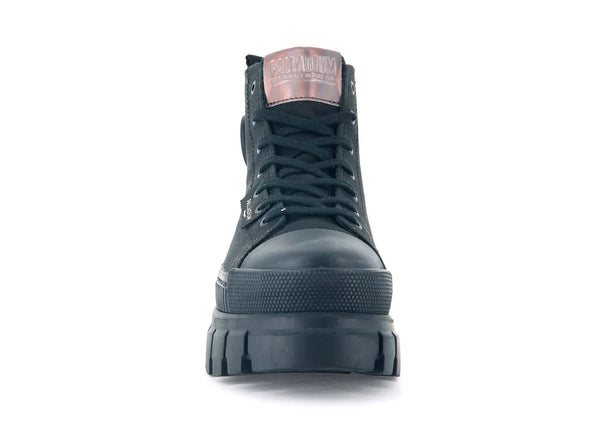 Zapatilla Palladium Revolt Hi Tx Mujer Mono Negro
