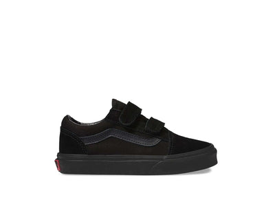 Zapatilla Vans Old Skool Velcro Junior Mono Negro