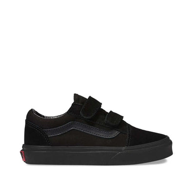 Zapatilla Vans Old Skool Velcro Junior Mono Negro