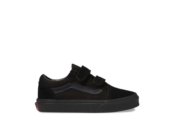 Zapatilla Vans Old Skool Velcro Junior Mono Negro