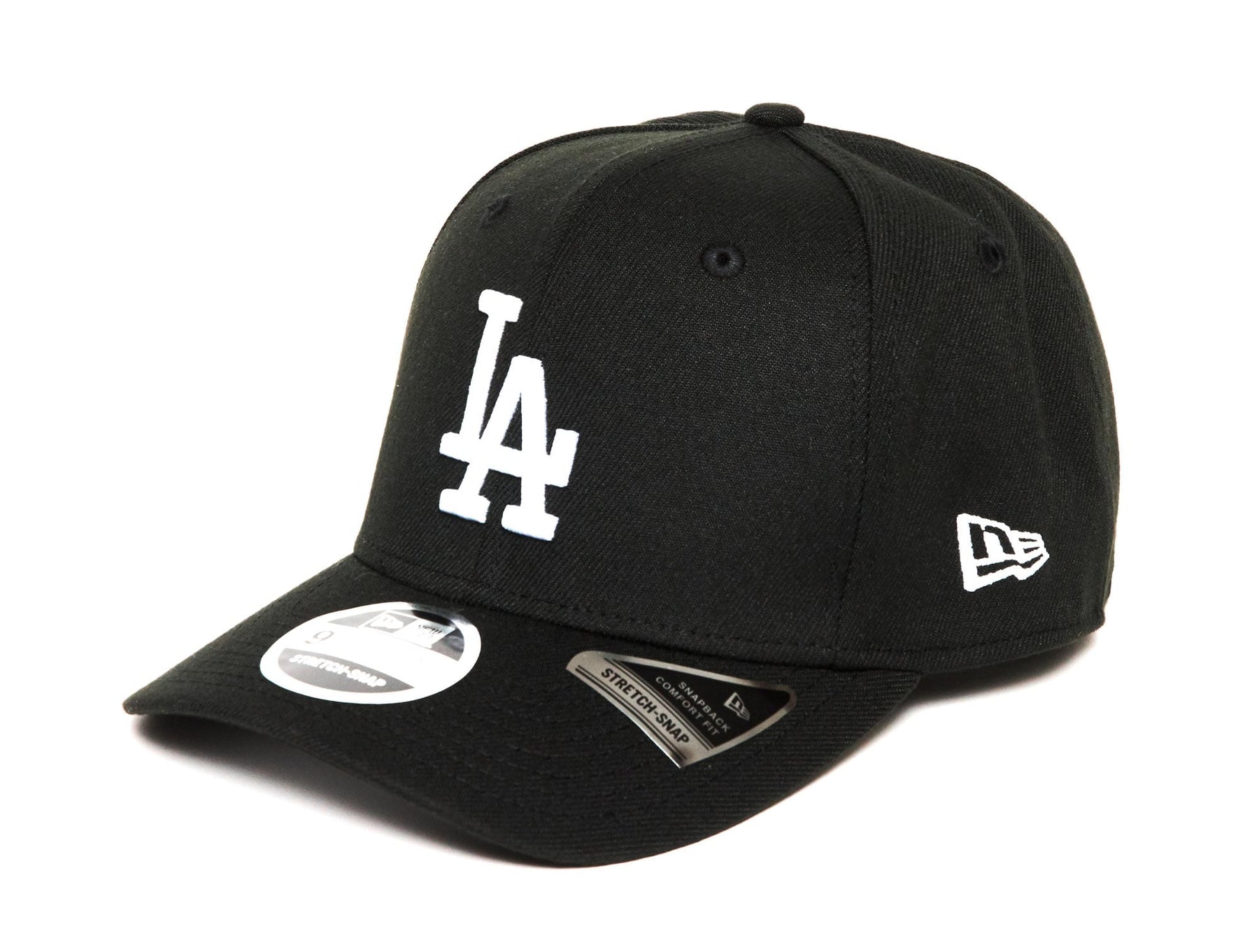 Gorra curva negra snapback 9FIFTY Stretch Snap de Los Angeles Dodgers MLB  de New Era