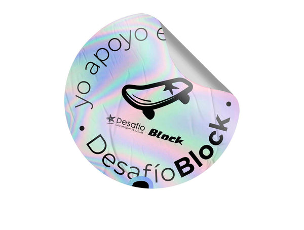 Pack 5 Stickers Proyecto Desafío Block Skate