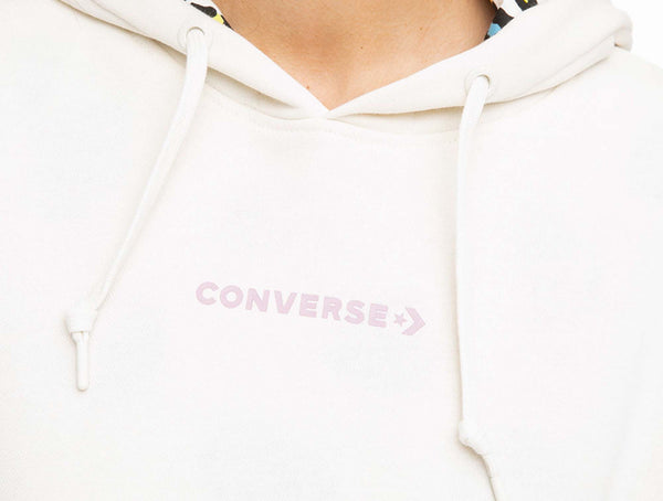 Poleron Converse Exploded Wordmark Mujer Blanco